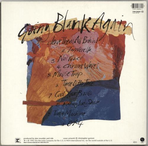 Ride Going Blank Again - Stickered sleeve + insert UK 2-LP vinyl